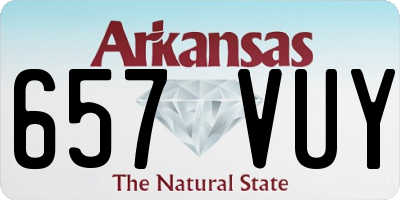 AR license plate 657VUY
