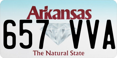 AR license plate 657VVA