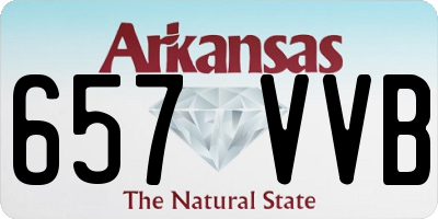 AR license plate 657VVB