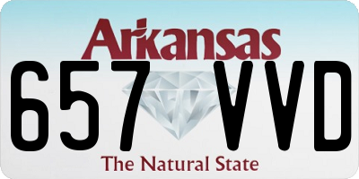 AR license plate 657VVD