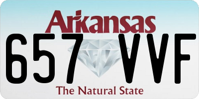AR license plate 657VVF