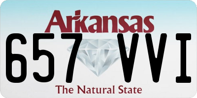 AR license plate 657VVI