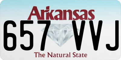 AR license plate 657VVJ
