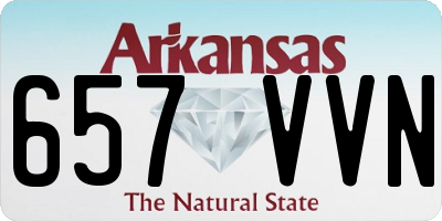 AR license plate 657VVN