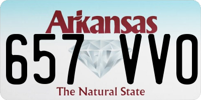 AR license plate 657VVO