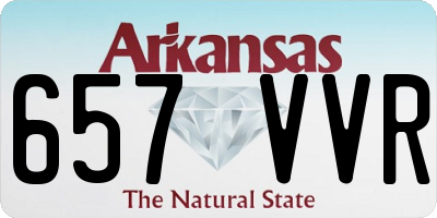 AR license plate 657VVR
