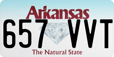 AR license plate 657VVT