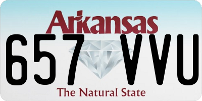 AR license plate 657VVU