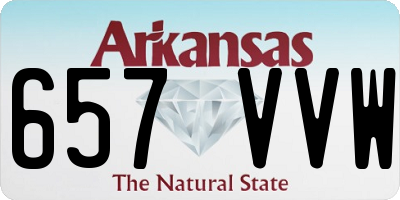 AR license plate 657VVW