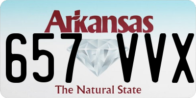 AR license plate 657VVX