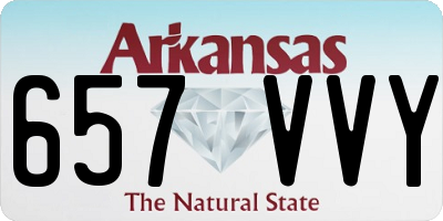 AR license plate 657VVY
