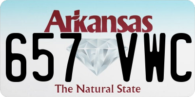 AR license plate 657VWC