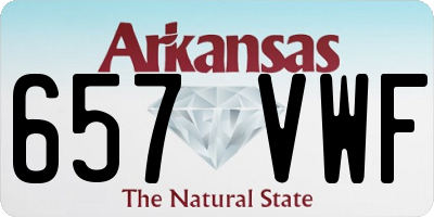 AR license plate 657VWF