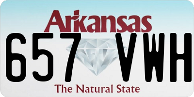 AR license plate 657VWH