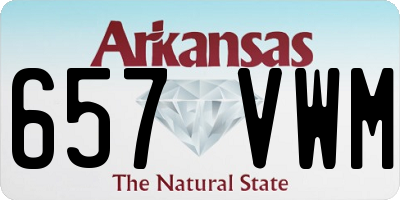 AR license plate 657VWM