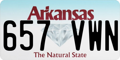 AR license plate 657VWN