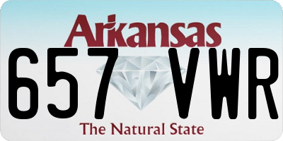 AR license plate 657VWR