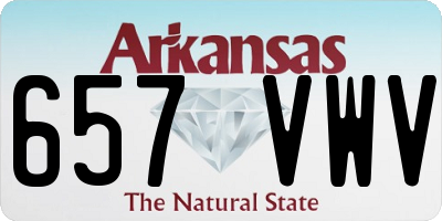 AR license plate 657VWV