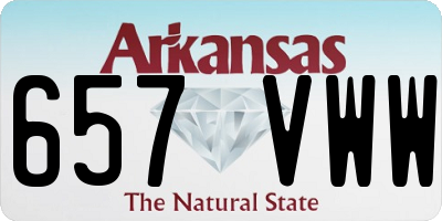 AR license plate 657VWW