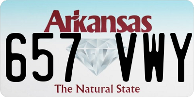 AR license plate 657VWY