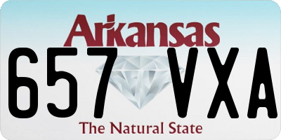AR license plate 657VXA