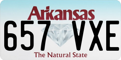 AR license plate 657VXE