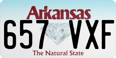 AR license plate 657VXF