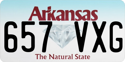 AR license plate 657VXG