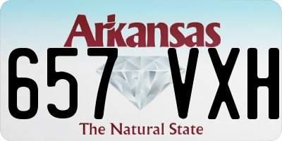 AR license plate 657VXH