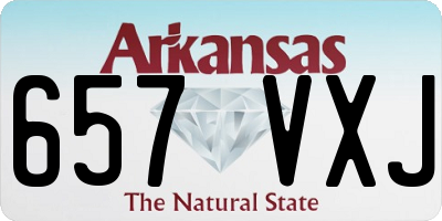 AR license plate 657VXJ