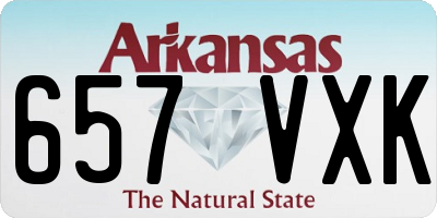 AR license plate 657VXK