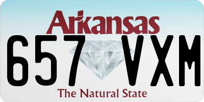 AR license plate 657VXM