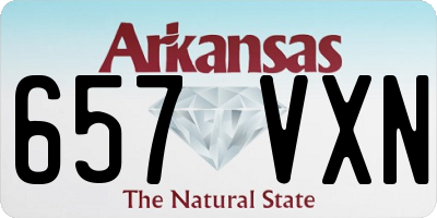 AR license plate 657VXN