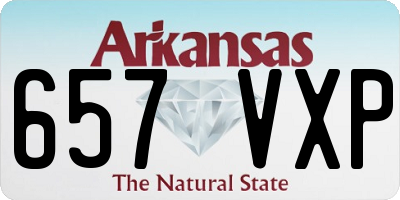 AR license plate 657VXP