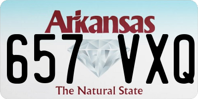 AR license plate 657VXQ