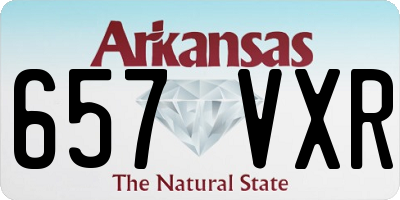 AR license plate 657VXR