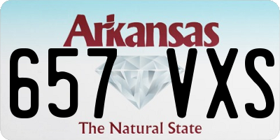 AR license plate 657VXS