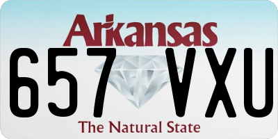 AR license plate 657VXU
