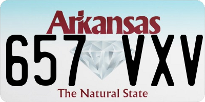 AR license plate 657VXV