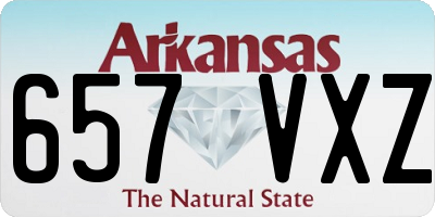 AR license plate 657VXZ