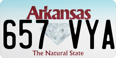AR license plate 657VYA