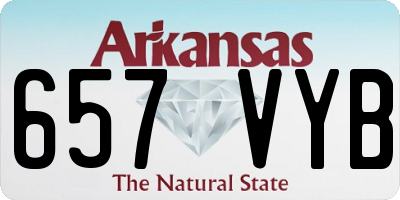 AR license plate 657VYB