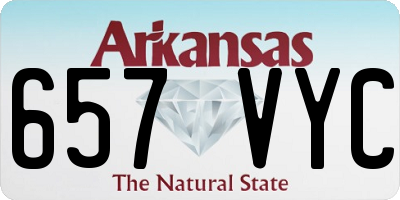 AR license plate 657VYC