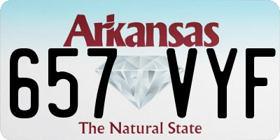 AR license plate 657VYF