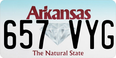 AR license plate 657VYG