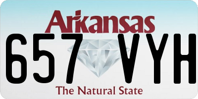 AR license plate 657VYH