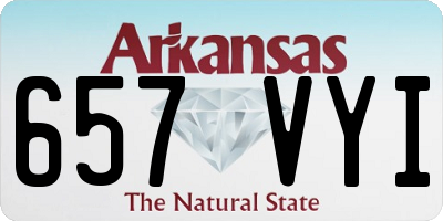 AR license plate 657VYI