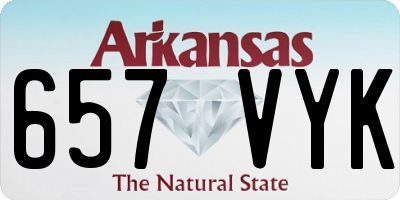 AR license plate 657VYK