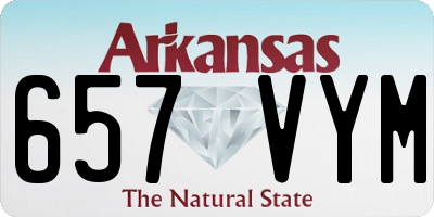 AR license plate 657VYM