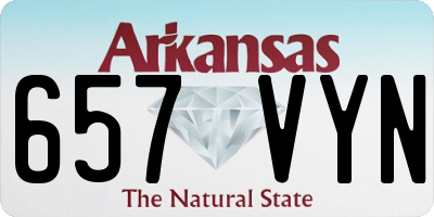 AR license plate 657VYN